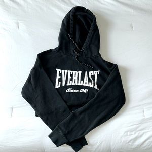Cropped Everlast Hoodie sz SM